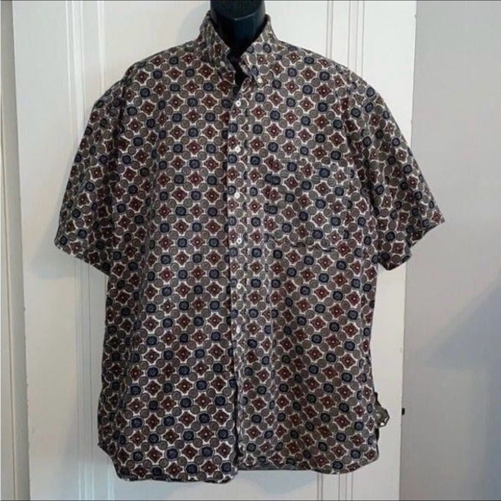 Enro brand paisley print‎ cotton short sleeved shirt